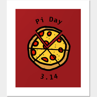 Pi Day 3.14 with Pizza Posters and Art